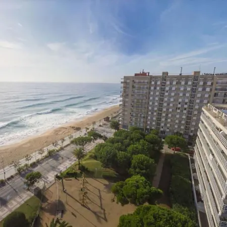 Unique With Direct Sea View Along The In S'abanell Park Apartment Blanes